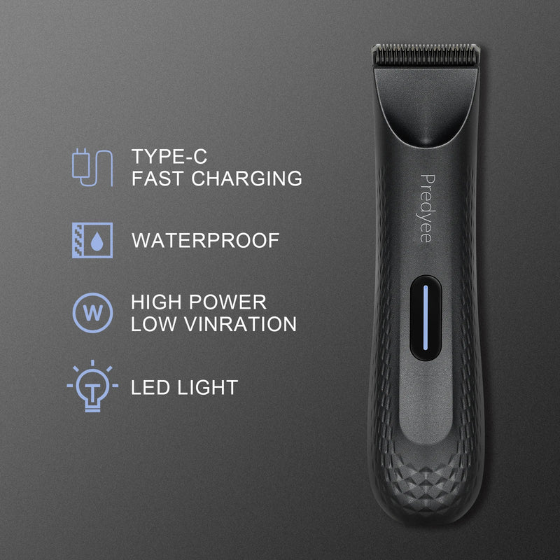 Recortadora corporal con carga USB-C y luz LED